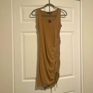 NWT EXPRESS Body Contour Mini Dress Size XS Color Tan